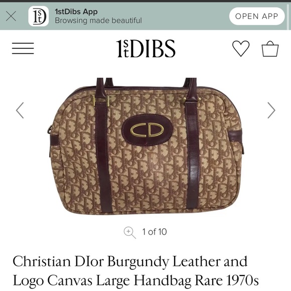 RARE!!! Vintage Dior Large Handbag - Picture 12 of 12